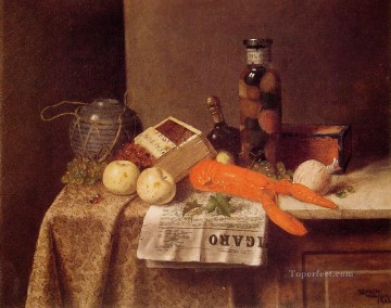 フィガロのある静物画 ウィリアム・ハーネット Oil Paintings